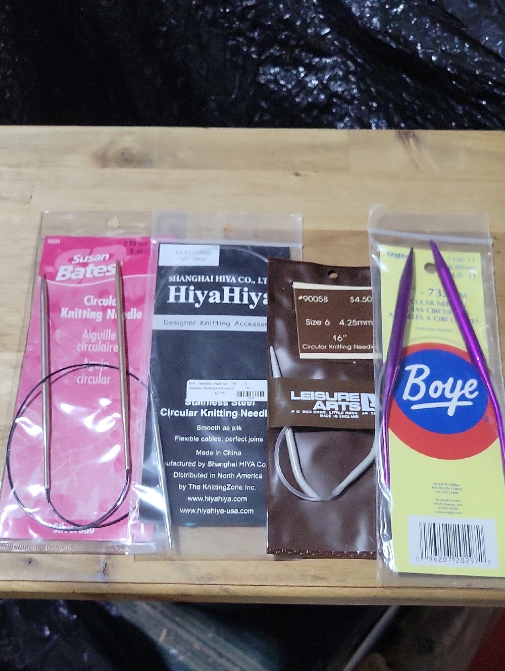 Assortment (4) Of Circular Knitting Needles